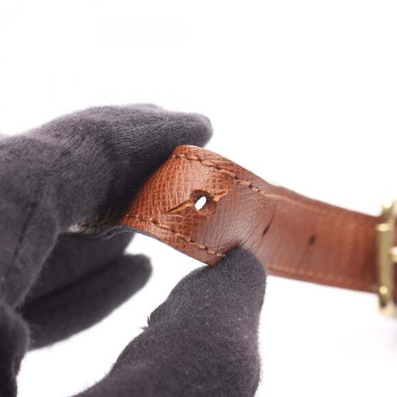 LOUIS VUITTON Brown Monogram Leather Shoulder Bag